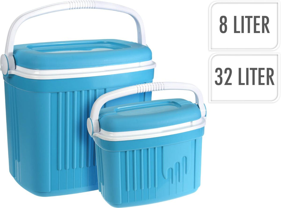 SET OF REFRIGERATOR BOXES 32L AND 8L BLUE
