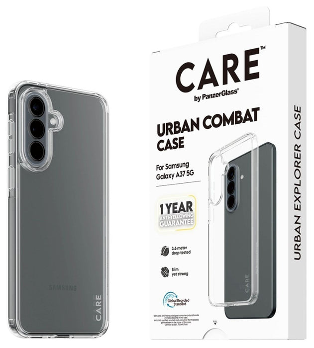 CARE by PanzerGlass Flagship Urban Combat Case for Samsung Galaxy A37 - Transparent