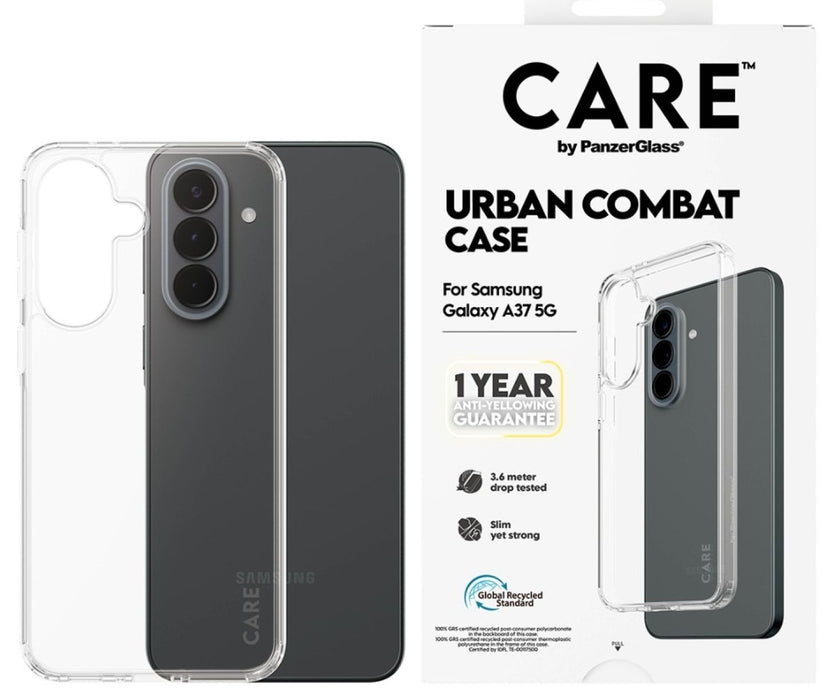 CARE by PanzerGlass Flagship Urban Combat Case for Samsung Galaxy A37 - Transparent