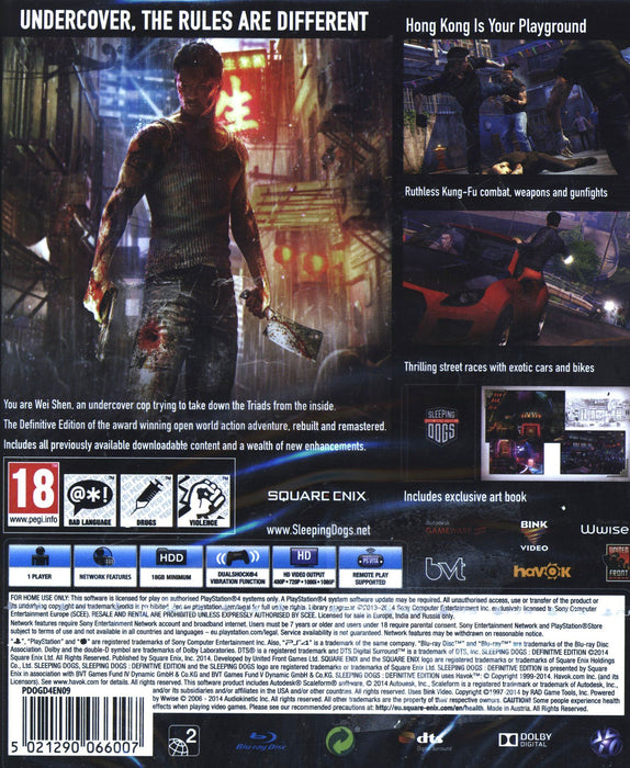 Game SLEEPING DOGS DEFINITIVE PLAYSTATION 4 PS4