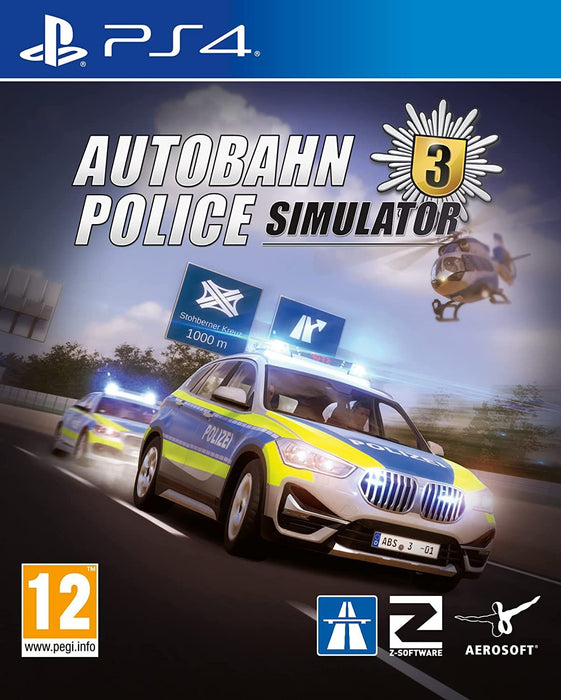 AUTOBAHN POLICE SIMULATOR 3 PLAYSTATION 4 PS4 game