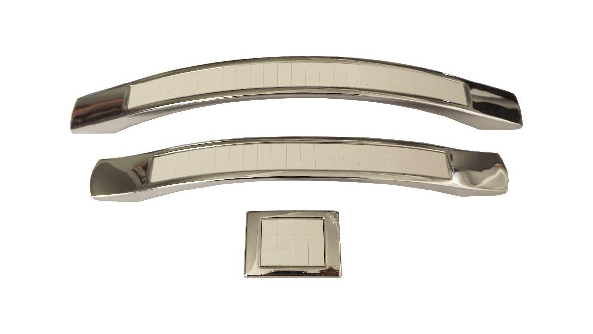 FURNITURE HANDLE 160MM CHROME WHITE ÇAĞLAYAN