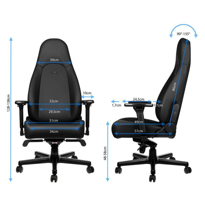 Gaming chair noblechairs ICON, Black Edition