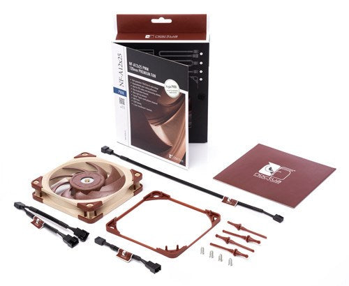 Noctua NF A12x25 5V PWM Computer case Fan 12 cm Beige, Red