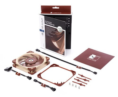 Noctua NF A12x25 ULN Computer case Fan 12 cm Beige, Red