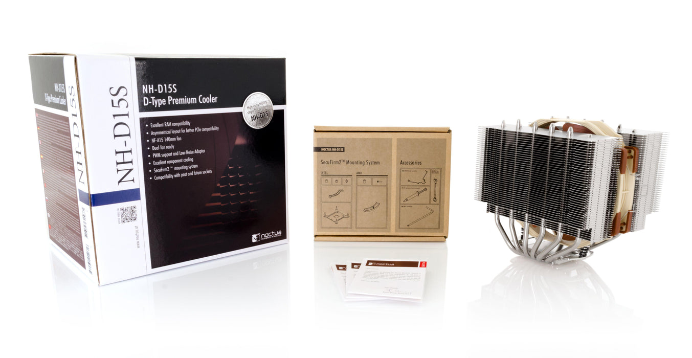 CPU cooler Noctua NH-D15S, for socket 1155/1150/2011/AMD