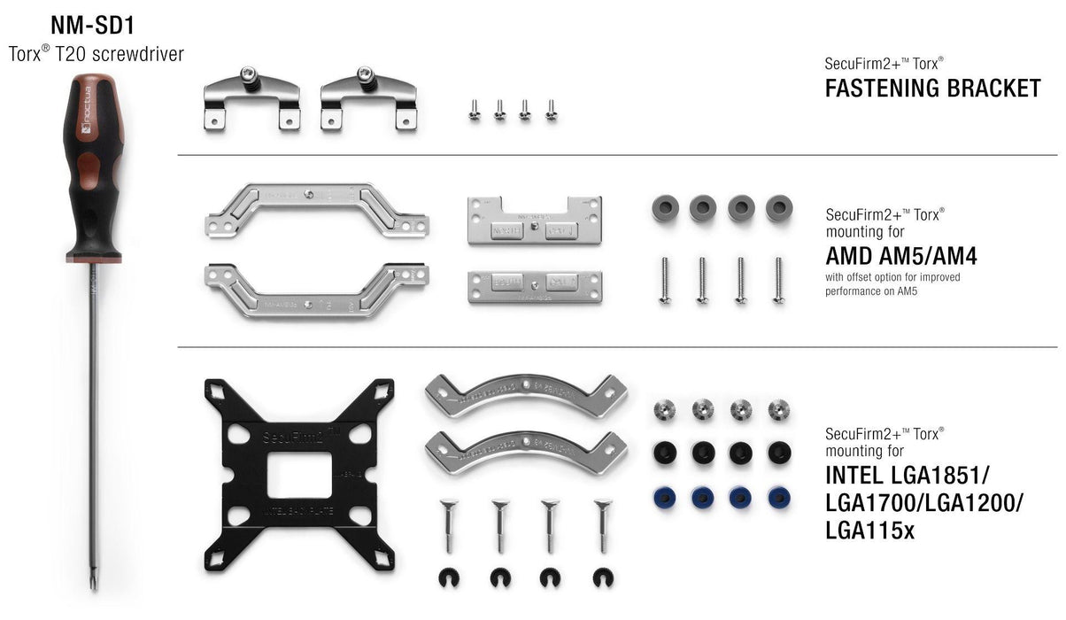 Noctua NM-M1-MP83 Cooler Mounting Kit, Multi-socket SecuFirm2+