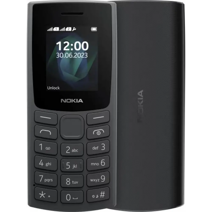 Nokia 105 2023 Dual Sim Charcoal Mobile Phone - Мобилни телефони<<<Телефони и таблети<<<TechMart