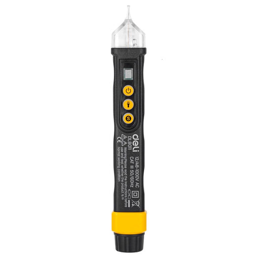 Non-contact voltage tester Deli Tools EDL8011 12/48-1000V AC (black) - Measuring tools<<<Tools<<<InnproXML