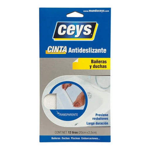 Non-slip Ceys Transparent Natural rubber - Баня<<<Дом Градина<<<BigBuy&&&Завеси и килими<<<Баня<<<Дом Градина<<<BigBuy