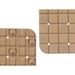 Non-slip Shower Mat Berilo Beige PVC 50,3 x 50,3 x 0,7 cm Frames (6 Units) - Баня<<<Дом Градина<<<BigBuy&&&Завеси и