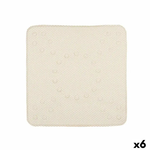 Non-slip Shower Mat Berilo Beige PVC 53 x 52,5 x 1 cm (6 Units) - Баня<<<Дом Градина<<<BigBuy&&&Завеси и