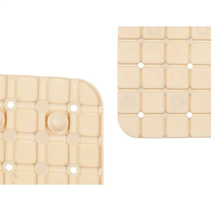 Non-slip Shower Mat Berilo Beige PVC 67,7 x 38,5 x 0,7 cm Frames (6 Units) - Баня<<<Дом Градина<<<BigBuy&&&Завеси и
