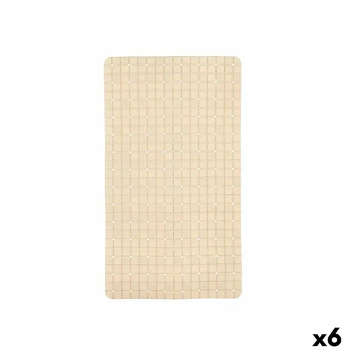 Non-slip Shower Mat Berilo Beige PVC 67,7 x 38,5 x 0,7 cm Frames (6 Units) - Баня<<<Дом Градина<<<BigBuy&&&Завеси и