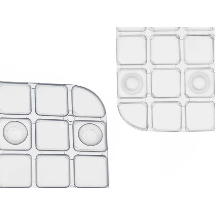 Non-slip Shower Mat Berilo Transparent PVC 6 x 38 x 6 cm 67,7 x 38,5 x 0,7 cm 38,6 x 45 x 6 cm Frames (6 Units)