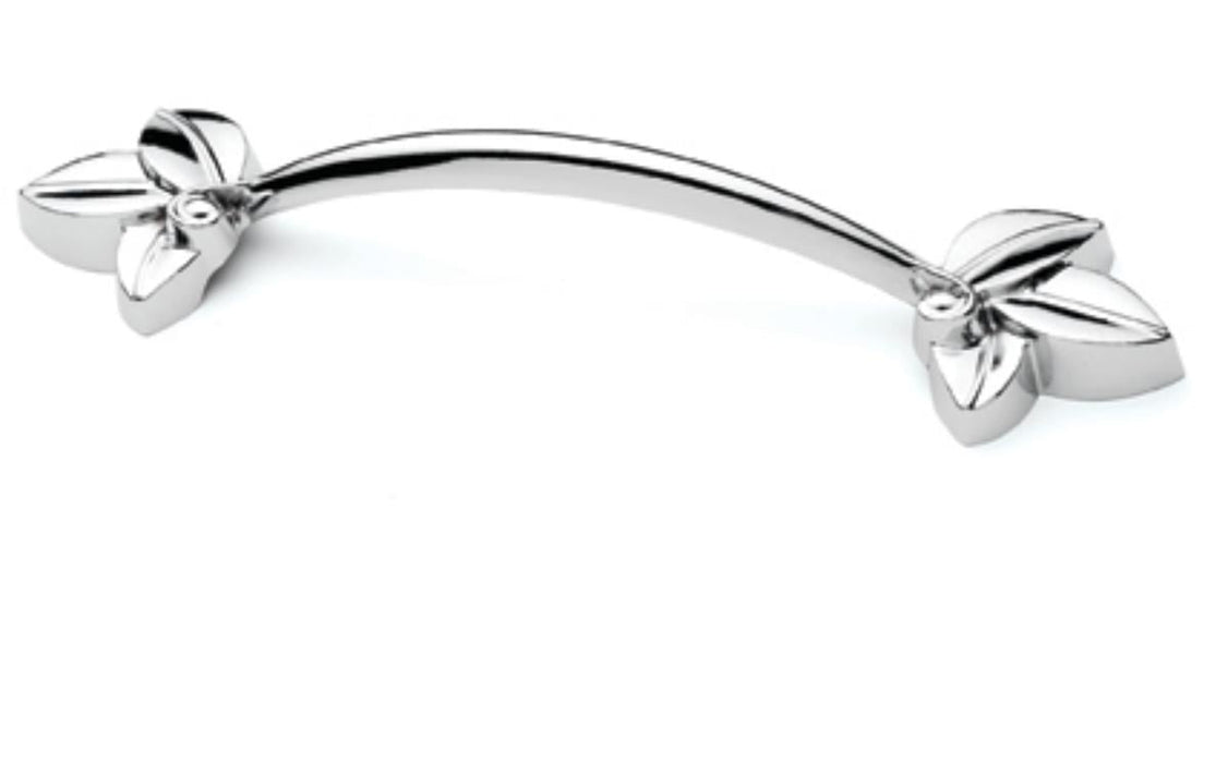 FURNITURE HANDLE 128MM SILVER LAUREL