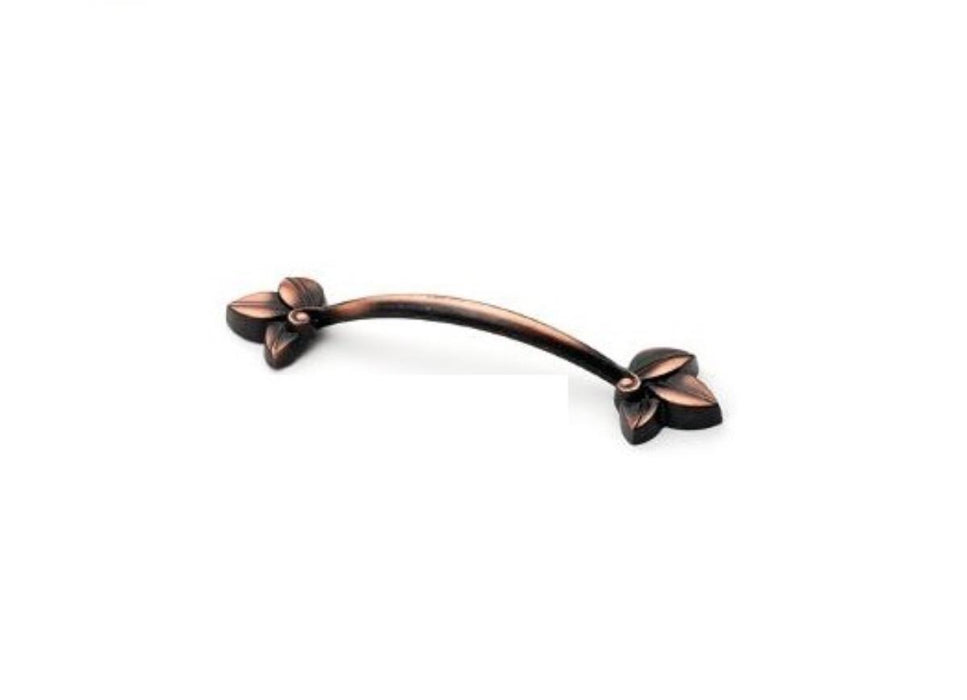 FURNITURE HANDLE 128MM LAUREL GOLD ANTIQUE