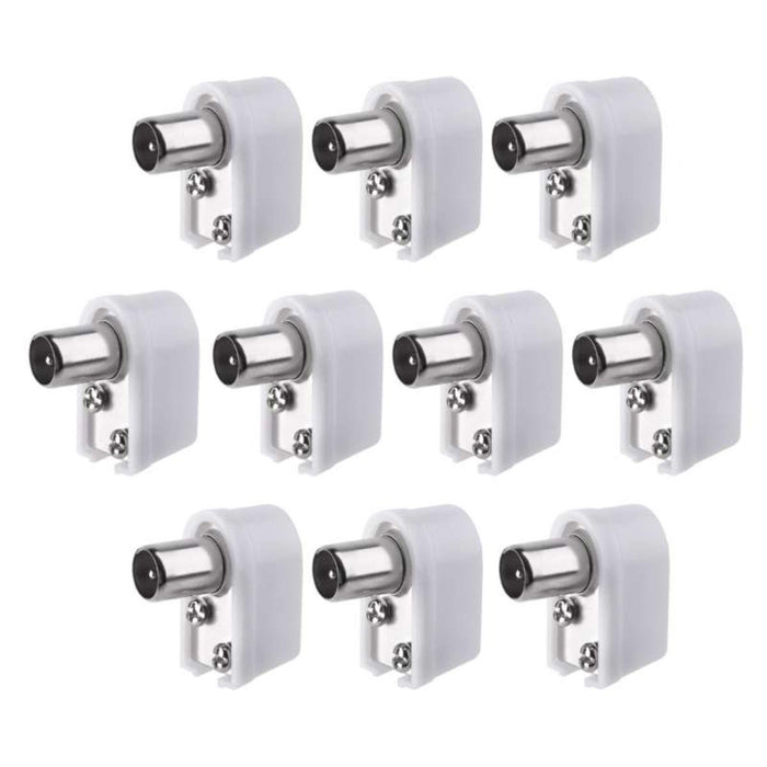 TV MALE SOCKET 90° FOR COAXIAL EMOS