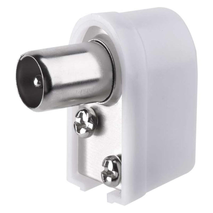 TV MALE SOCKET 90° FOR COAXIAL EMOS