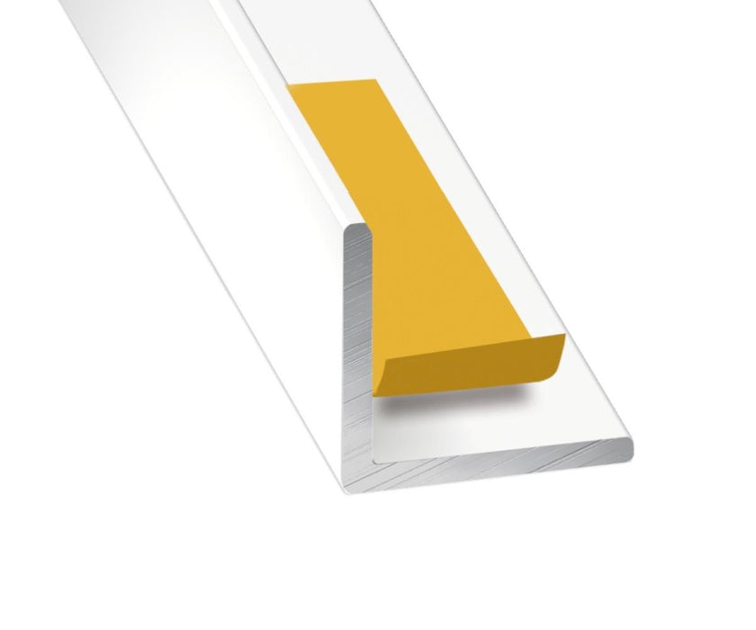 PVC CORNER PROFILE 16X16MM/2.6M WHITE MAT