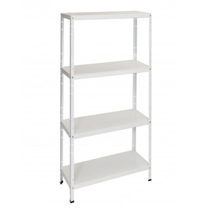 METAL RACK 150X75X30CM 4X80KG WHITE