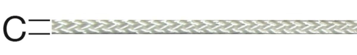 ROPE POLYAMIDE KNITTED 2.1MM