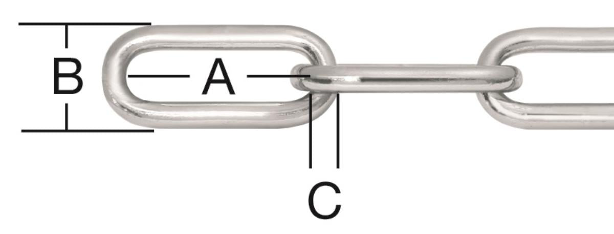 GALVANIZED STEEL CHAIN 7MM