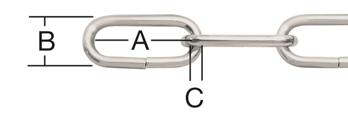 STEEL CHAIN NICKEL PLATED 2MM