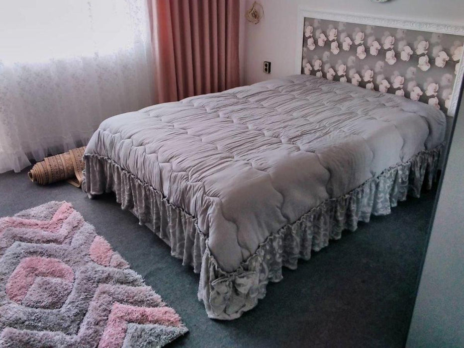 SHAGI CARVING CARPET 200X290 CM GRAY PINK