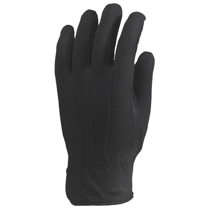 BLACK COTTON GLOVES WITH PVC BUTTONS