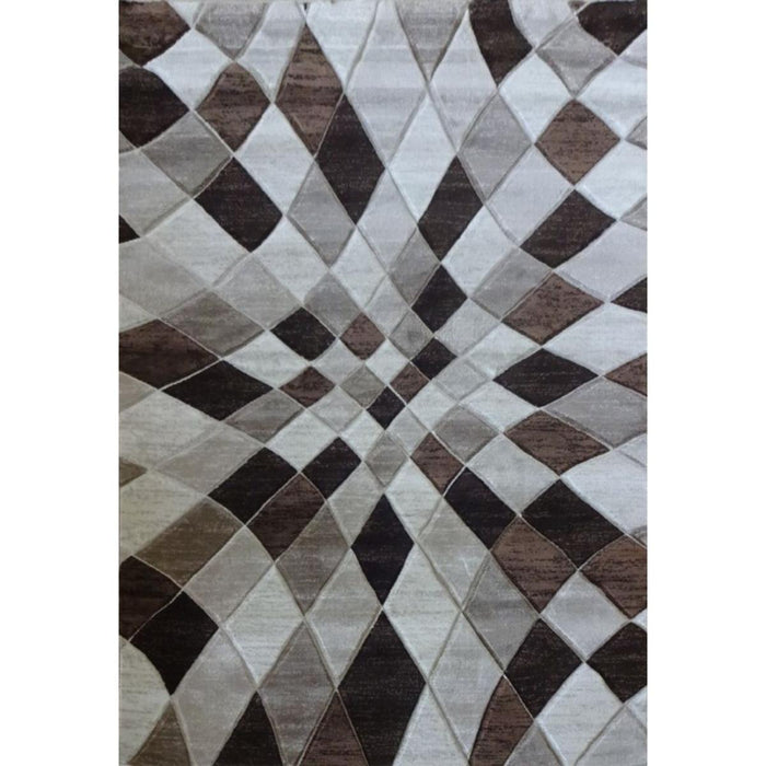 CARPET GEO HAND CUT 160X220CM CREAM