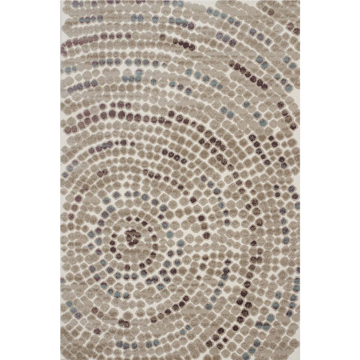 CARPET BOHO COLORED DOTS 160X230CM