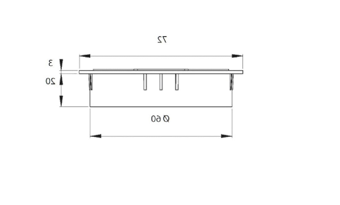 CAP FOR CABLES ON DESK OAK