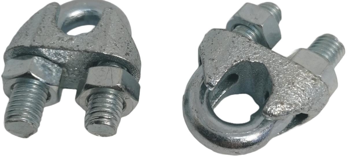 CLAMP FOR STEEL ROPE 13MM BM. 2 NUMBERS