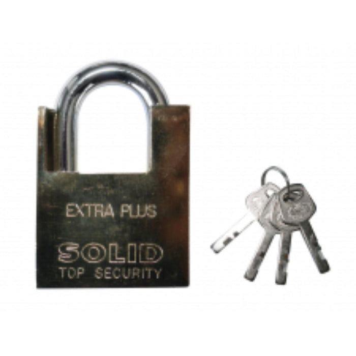 PADLOCK BRASS PROTECTED SHOULDER 50MM GD