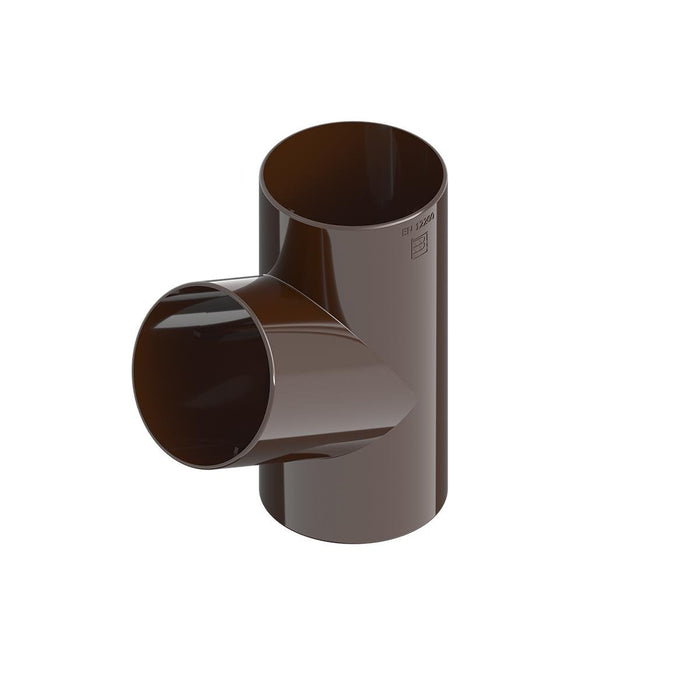 TEE 80 MM PVC BROWN