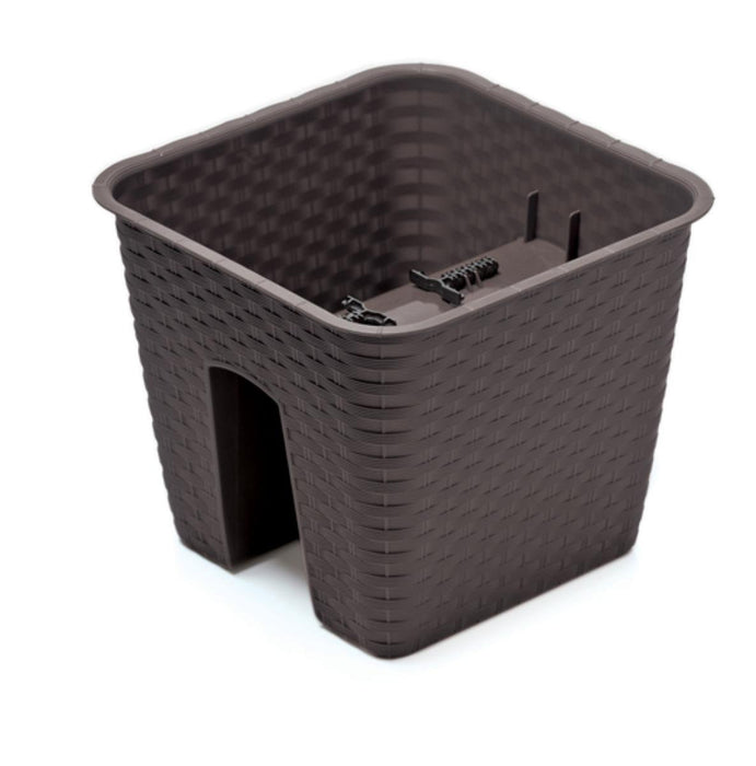 RATOLLA SQUARE BOX 28CM BROWN