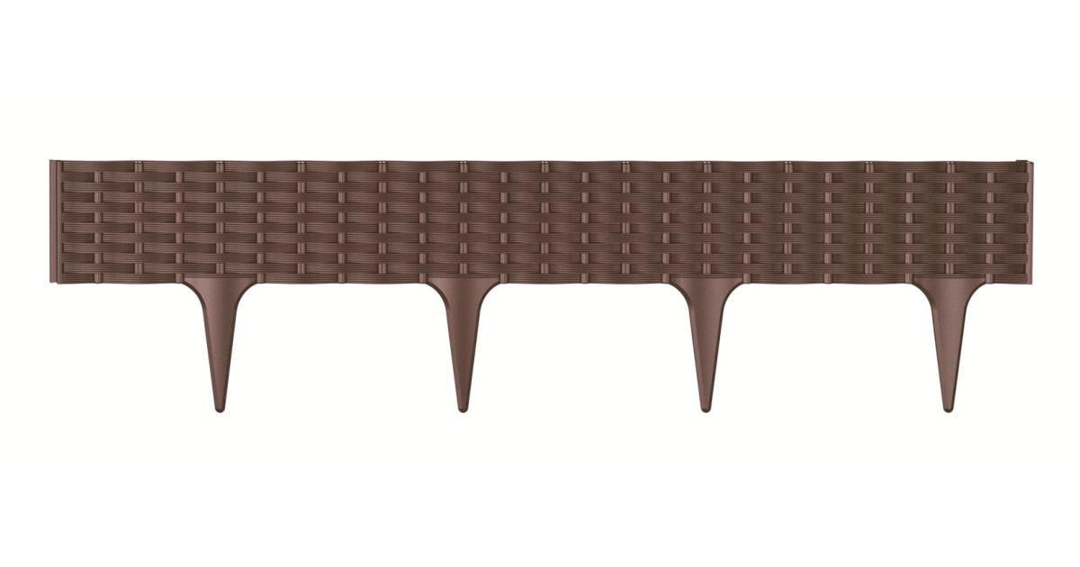 GARDEN BORDER 18.6X390CM BROWN
