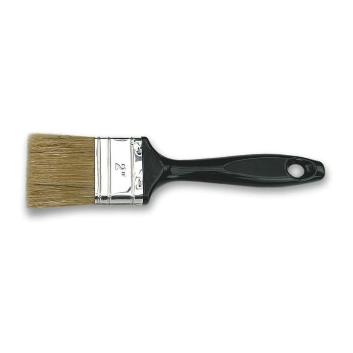 BRUSH WITH PLASTIC HANDLE 100MM