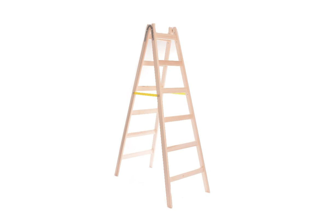 WOODEN LADDER 2X6 STEPS 190CM 150KG