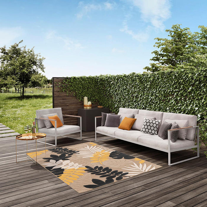 CARPET LIGHT BRANCHES BEIGE 160X230 CM