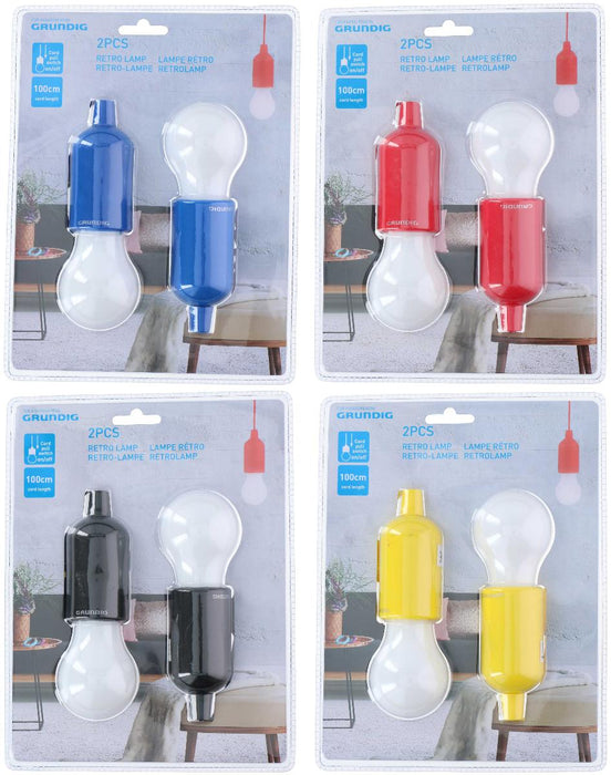 LAMP RETRO 2PCS ROPE 99CM