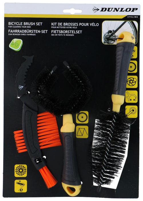 DUNLOP BICYCLE BRUSH SET 3PCS