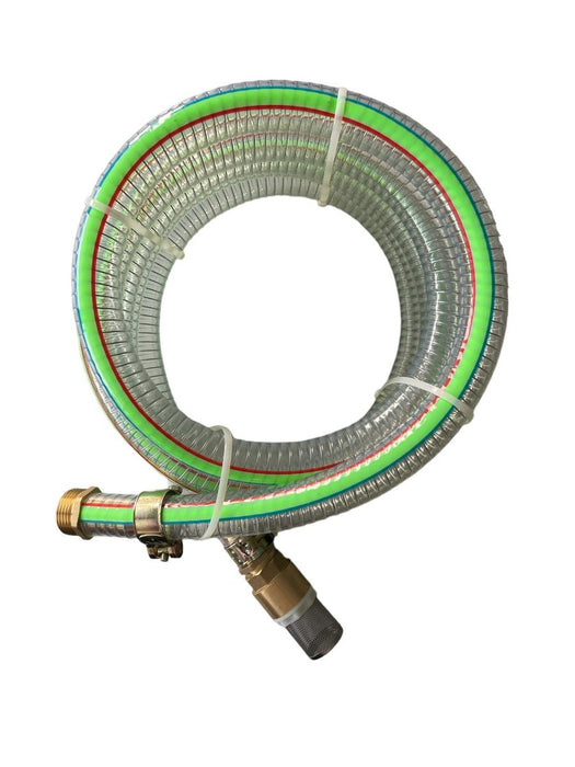 SUCTION HOSE 7M WITH VALVE AND CONNECTIONS