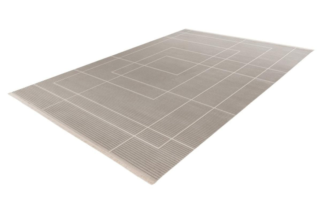 CARPET ELIF 80/150CM SILVER RECTANGLES