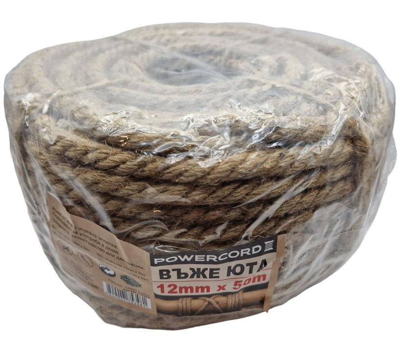 JUTE ROPE 12MM X 50M