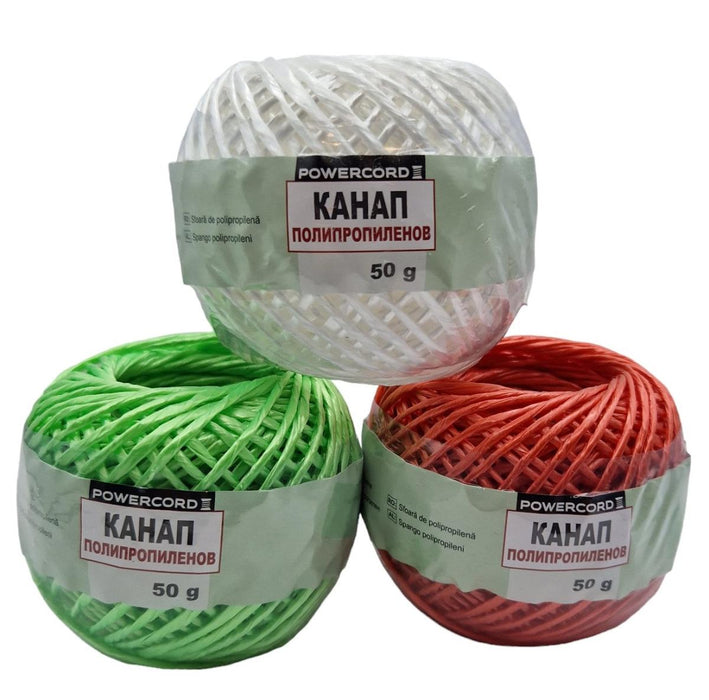 ROPE PP COLORED BALL 50G