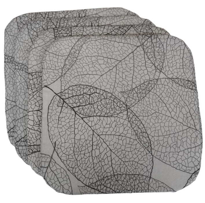SET OF PILLOWS 4 PCS GRAY 38X38CM