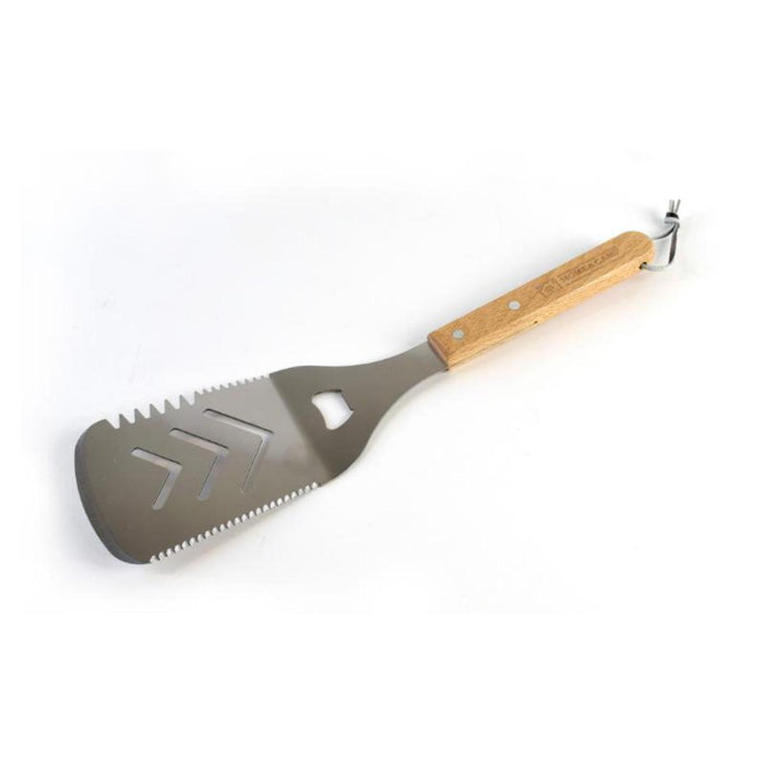 BARBECUE SPATULA 39CM WOODEN HANDLE