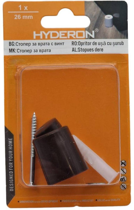 DOOR STOPPER HSB-26K 26*30 BROWN DOWEL